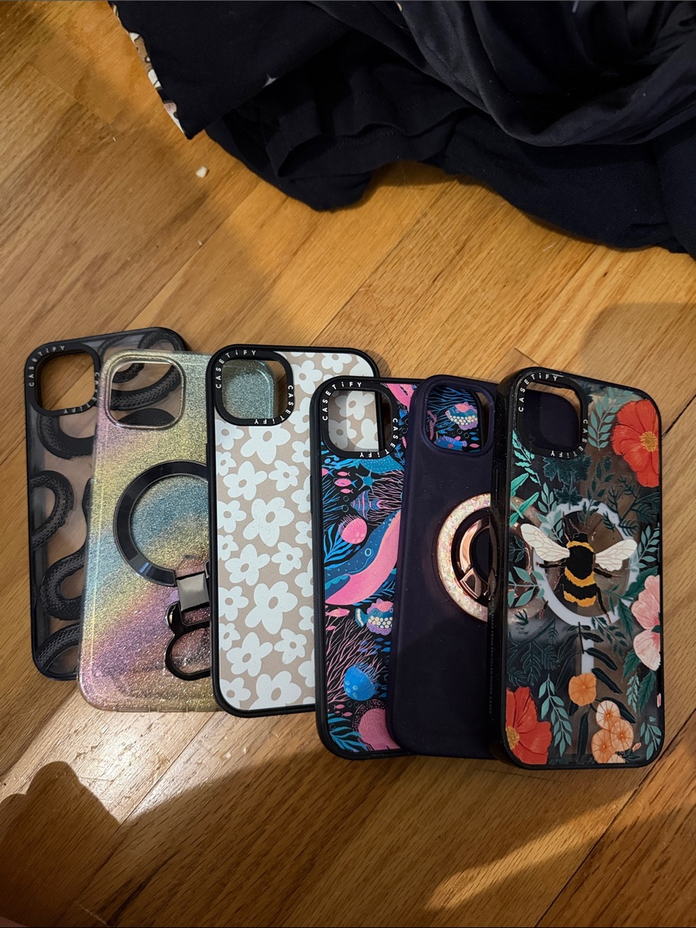 Assorted Floral & Patterned Phone Case - Black Trim for iPhone 14 Plus